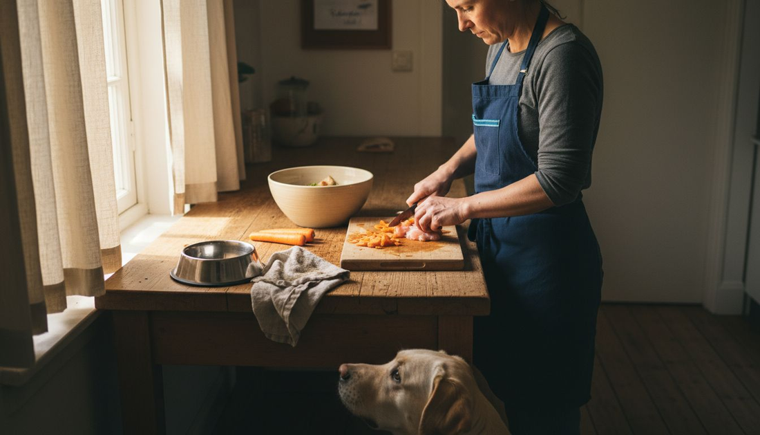 Frisches Hundefutter selbst in der eigenen Küche zubereiten