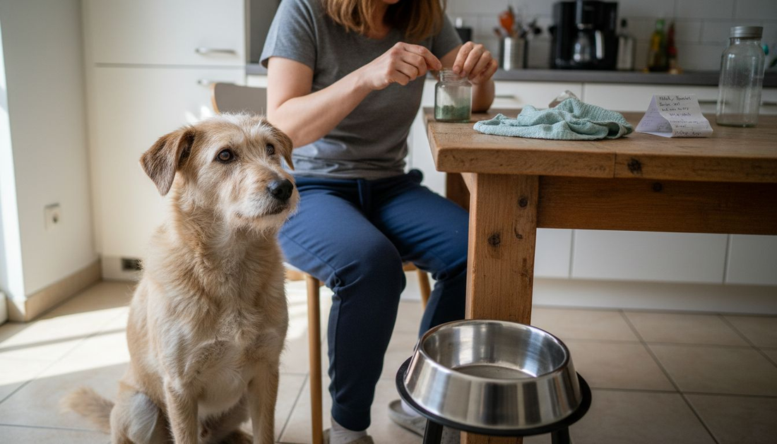 Gemeinsame Zeit: Wenn Hund und Halter zu Hause das Futter mit Ergänzungen anreichern